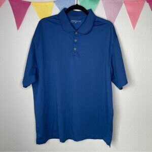 NIKE Dri-Fit Dark Blue Golf Polo Tee | XL